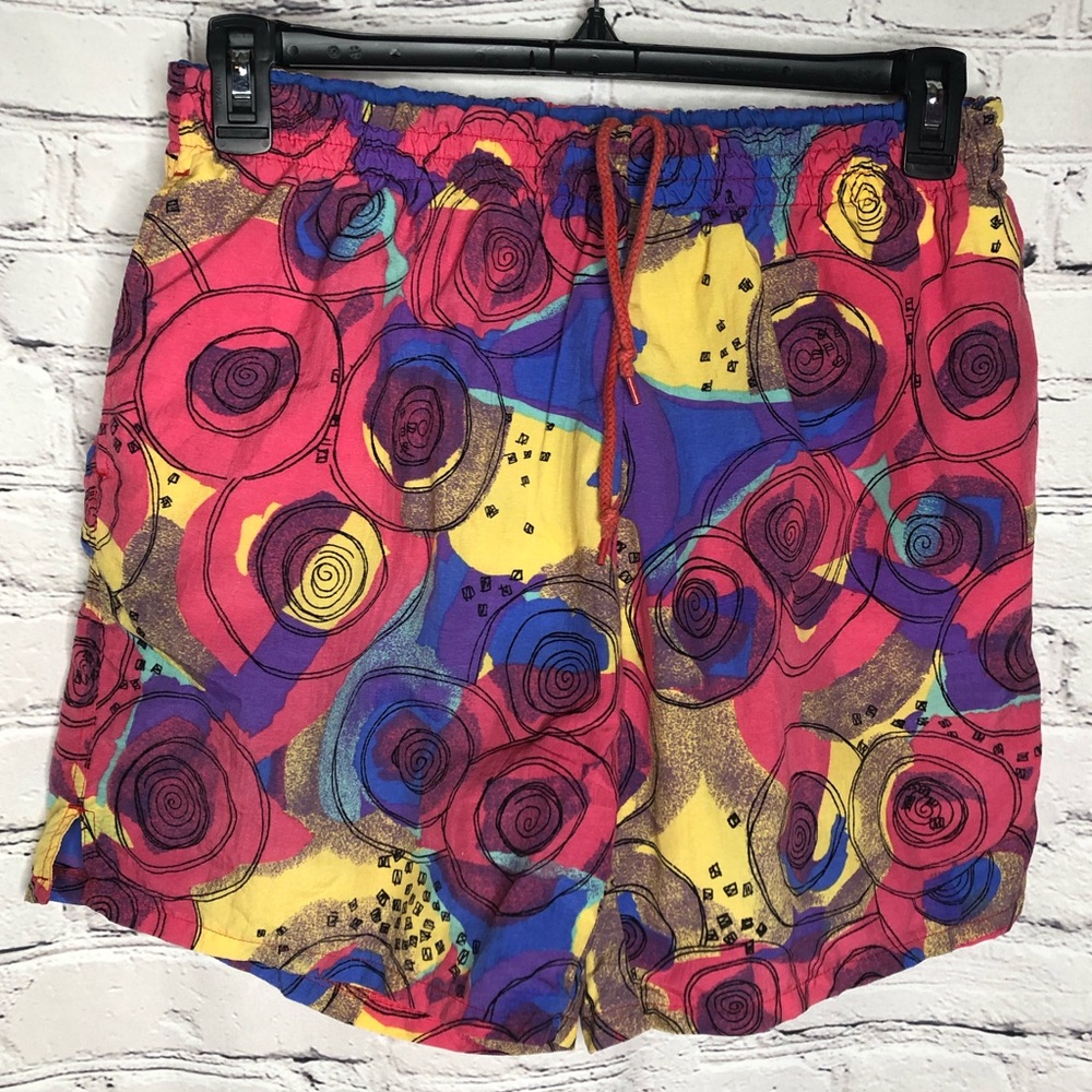 Dash Vintage mens abstract swimming trunks size XL